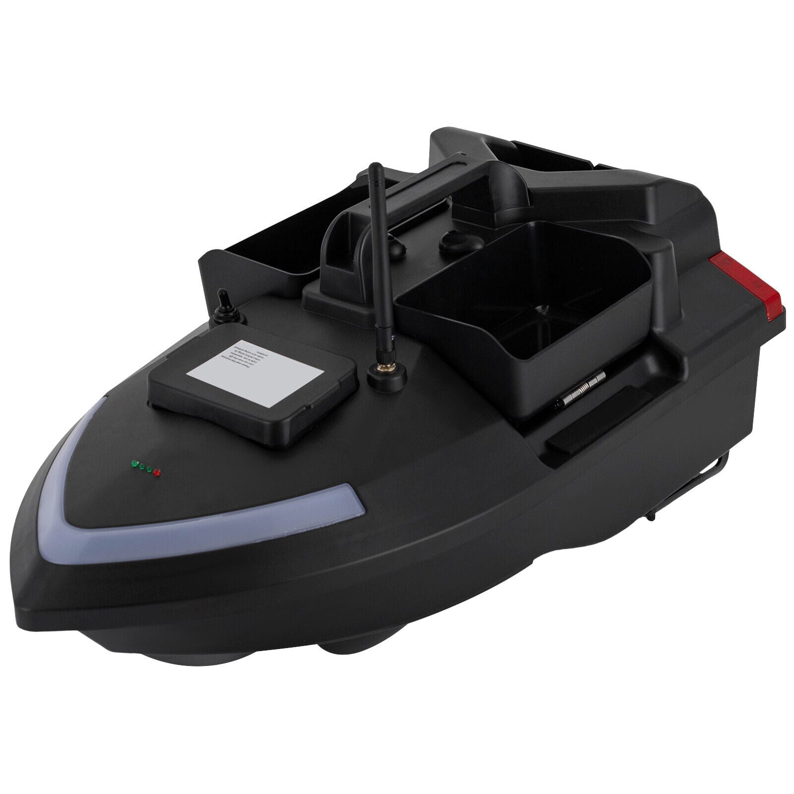 Remote Control Bait Boat, Remote Control Fish Bait Boat for Fishing 4 Hours Control Time ABS Black GPS Fishing Bait Boat