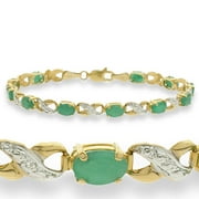 Emerald and Diamond Bracelet