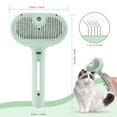 thumbnail image 4 of Cepillo pulverizador para gatos para mudarse de pelo: peine para eliminar el pelo de mascotas con tanque de agua y botón de liberación, cepillo de vapor para gatos/perros, cepillo de baño pa, 4 of 5