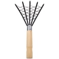 thumbnail image 3 of KAKOWELY Stainless Steel Clam Rake with Net Design for Beach Digging Black Practical Seafood Tool 1Pc,10.24"X4.92"X3.54", 3 of 5