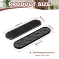 thumbnail image 2 of Uxcell Oval Ventilation Grille, Plastic Air Vent Cover Louvered Ventilation Cover Mesh Air Vent for Cabinet Black, 2 of 7