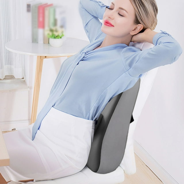 KER Ergonomic Lumbar Support Cushion For Chair Back Comfortable Seat Pillow For Long Sitting And Sleeping