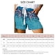 thumbnail image 4 of Pantalones cortos de pierna ancha de verano para mujer, pantalones cortos de poliéster de cintura alta con patrón de estampado con cordón, 4 of 5