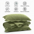 thumbnail image 6 of Ameha 2 Piece Quilt Set Chevron Lightweight Ultrasoft Microfiber Kids Adult Bedding Olive Green Color Twin, 6 of 11
