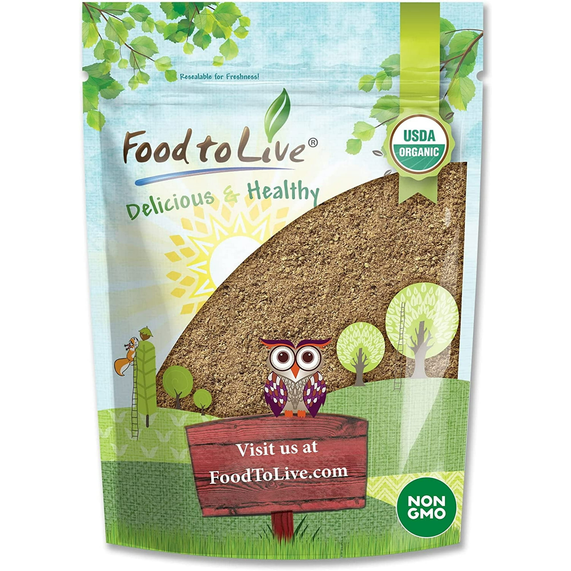 Organic Psyllium Husk Powder, 12 Ounces — Non-GMO, Kosher, Raw, Vegan — by Food to Live