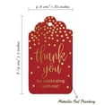 thumbnail image 5 of Inkdotpot ThankYou For Celebrating With Me Birthday Bottle Tag Real Gold Foil Favor Hang Tags Pack Of 50, 5 of 6