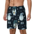 thumbnail image 2 of Daiia Gnome and Snowflakes Mens Swim Trunks Swim Shorts Quick Dry Swim Shorts with Mesh Lining Pockets-X-Large, 2 of 9