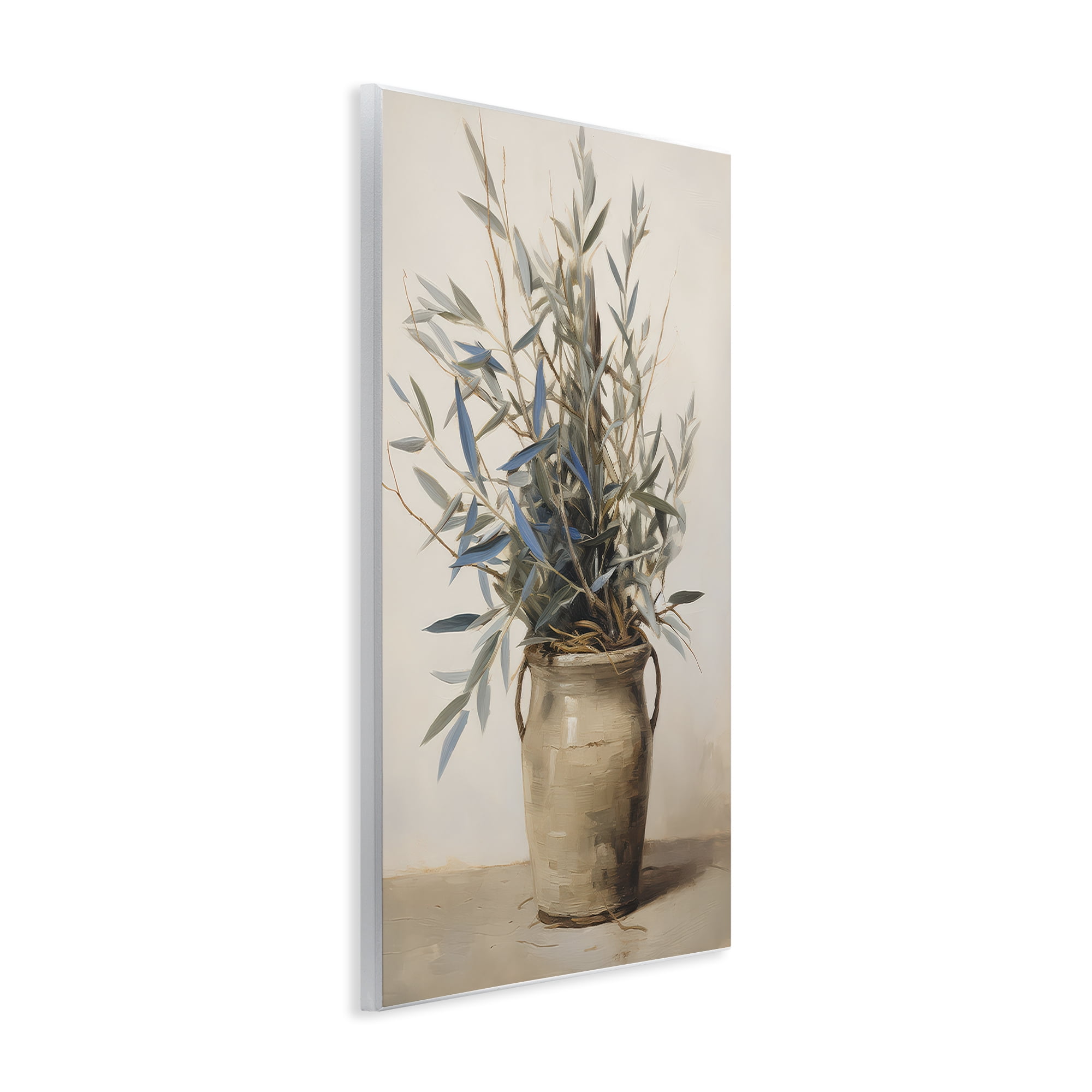 Stupell Industries Country Pottery Plant Plants & Flowers Painting Unframed Art Print Wall Art, 13 x 19