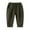 Army green, variant on Baby Boys Toddler Active Jogger Pants Classic Cotton Elastic Waist Trousers with Pocket 2-8 Years