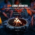 thumbnail image 3 of VEVOR Fire Pit Ring w/ BBQ Fire Ring 35 Inch Outer Steel DIY Campfire Firepit, 3 of 9