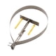 thumbnail image 2 of Soporte para tubo de chimenea, abrazadera portátil para conducto de humos de 13,5 cm/5,31 pulgadas de diámetro, soporte resistente y ajustable para Plata, 2 of 8