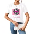 thumbnail image 1 of Playeras De Mujer Manga Corta Estatuas Patrón Moda Casual, 1 of 8