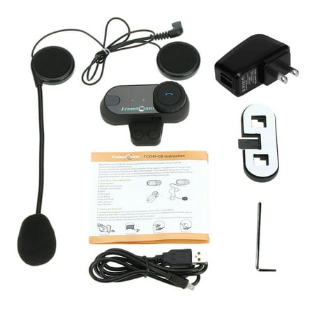 Freedconn TCOM-OS Motorcycle Helmet Headphone Wireless Earphone 100M Distance Waterproof Headset Hands-free with Mic for Android / iOS / Windows Phone Tablet PC Laptop Other -enable Devices Plug