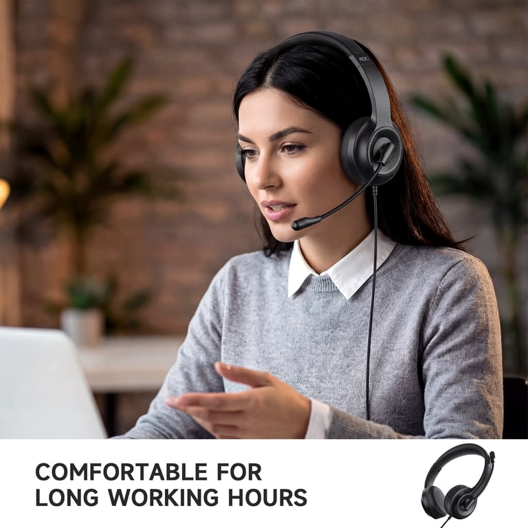 Froura Wired Call Center Headset with Noise Cancelling photo 8