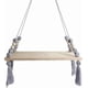 thumbnail image 1 of Nordic Wall Shelf - With Floating Ropes - Home Decor, Dense Wood, Light Gray, One Size, 1 of 5