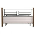 thumbnail image 2 of River Street Designs Raymond Textured Black Metal with Dark Weathered Wood Poster King Bed, 2 of 12