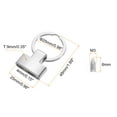 thumbnail image 2 of 6Pack 22mm/ 0.87" Key Fob Hardware with Keychain Ring Purse Bag Hardware 25mm O Ring Silver Tone, 2 of 6