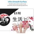 thumbnail image 5 of Black and White Gaming Mouse Pad with Japanese Cherry Blossom, Extended XL Yin Yang Large Mousepad with Stitched Edges, Big Long Death and Life Desk Mat for Desktop, Keyboard, Computer 31.5*11.8 Inch, 5 of 6