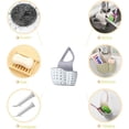 thumbnail image 6 of Linqz 2-Pack Kitchen Sink Caddy, Hanging Sponge Holder with Adjustable Strap, Plastic Faucet Organizer, 6 of 7