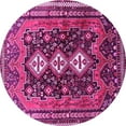 thumbnail image 1 of Ahgly Company Indoor Round Persian Pink Traditional Area Rugs, 7' Round, 1 of 4