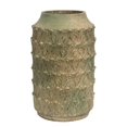 thumbnail image 1 of Benzara ETD-EN13413 Smartly Styled Cement Pot, Beige & Green, 1 of 1