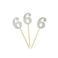 thumbnail image 3 of Darling Souvenir, Number 6 Birthday Year Cupcake Toppers, Birthday/ Anniversary Party Dessert Decorations - Pack Of 20, 3 of 3