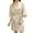 Champagne Gold, variant on Soft Bathrobe Short Imitation Silk Women Adjustable Waistband Sleepwear Pajamas for Daily Wear