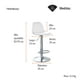 thumbnail image 3 of SET DE 2 BANCOS TIPO EAMES COLOR BLANCO, 3 of 6