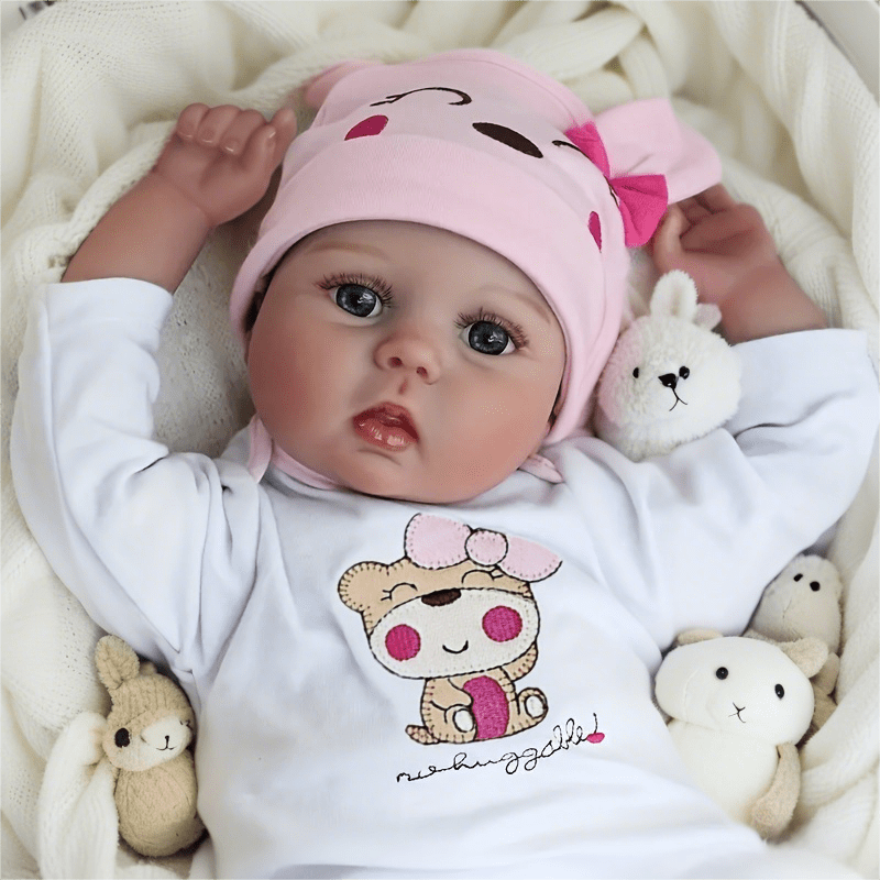 Dayoff Kids Lifelike Reborn Baby Dolls - 16 Inch Cloth Body Realistic Baby Doll (No Accessories) For Kids Age 3+