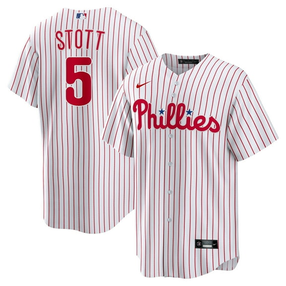Men's Nike Bryson Stott White Philadelphia Phillies Replica Player Jersey