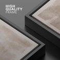 thumbnail image 5 of HFDF Canvas Print Wall Art Faded Textured Brown & White Color Blocks Abstract Shapes Illustrations Minimalism Contemporary Nordic Decorative for Living Room, Bedroom Black 12x18inch Framed, 5 of 6