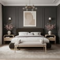 thumbnail image 2 of Meridian Furniture Rigby Brown Boucle Fabric King Bed, 2 of 10
