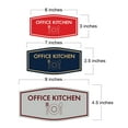 thumbnail image 5 of Signs ByLITA Fancy Office Kitchen Vector Sign - Kitchen Signs | Durable Material | Easy Installation Sign (Brushed Silver) - Small, 5 of 7