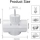 thumbnail image 2 of Adaptador de enchufe de tres lados, enchufe adaptador de cubo portátil enchufe múltiple 3 en 1 para el hogar o viajes de negocios, paquete de 2, 2 of 6