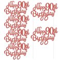 thumbnail image 3 of KAKOWELY 10 palitos para centro de mesa de 90 cumpleaños con letras y números, 3 of 5