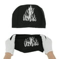 thumbnail image 5 of Unique Bargains 1 Pc Durable Flame Pattern Swim Cap Black White, 5 of 6
