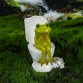 thumbnail image 5 of Funny Toilet Ornament - Whimsical Resin Decorative Figurine for Home Living Room Bedroom Ideal Novelty, 5 of 7