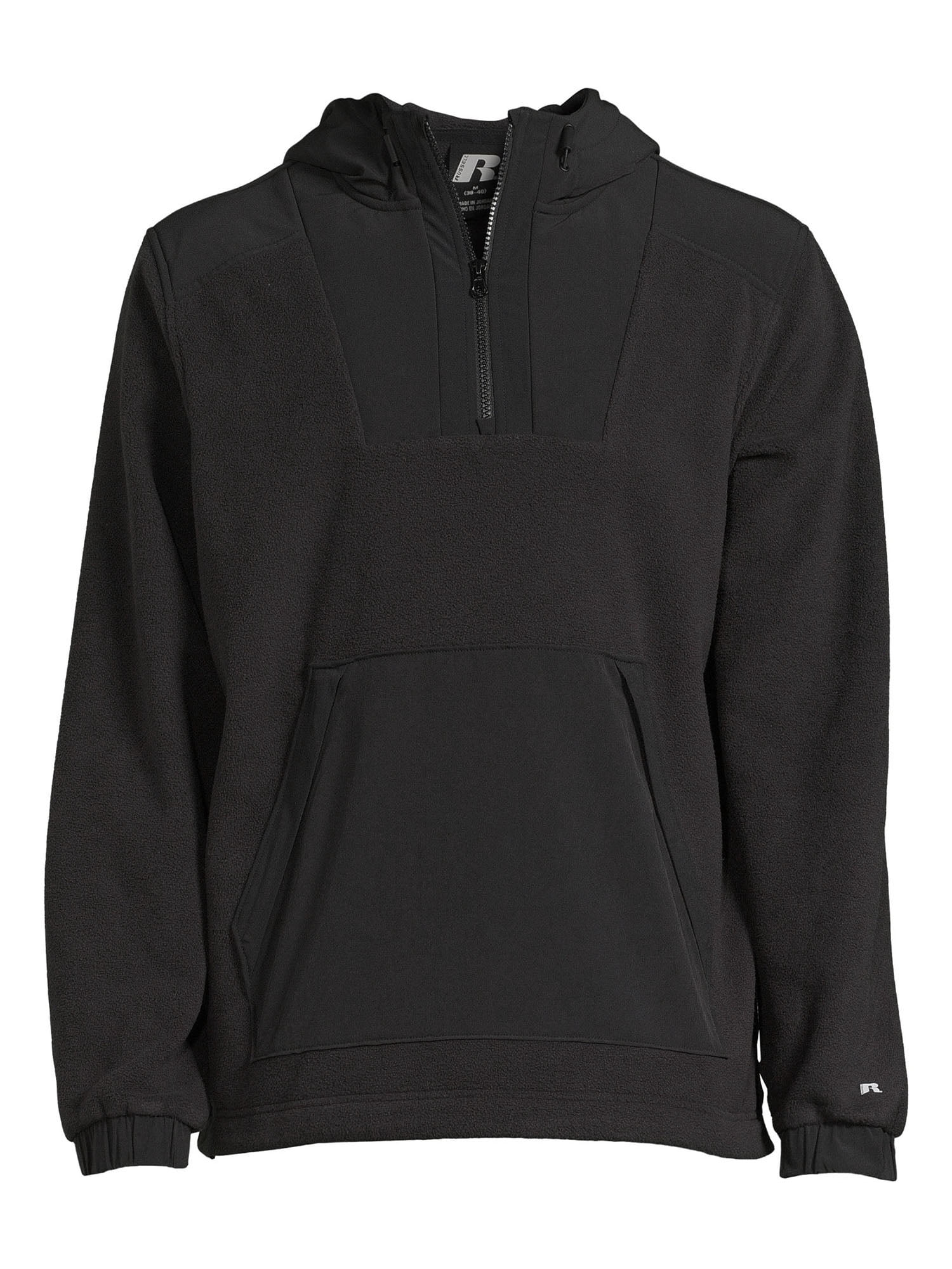 Russell Men's & Big Men's Microfleece Half Zip Jacket, Sizes up to 3XL