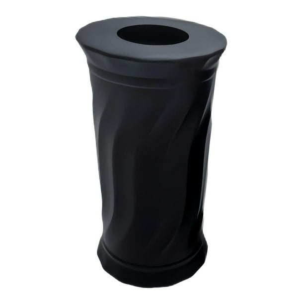 Mango de mancuerna antideslizante de silicona, cómodo, equipo de culturismo, fácil de Negro