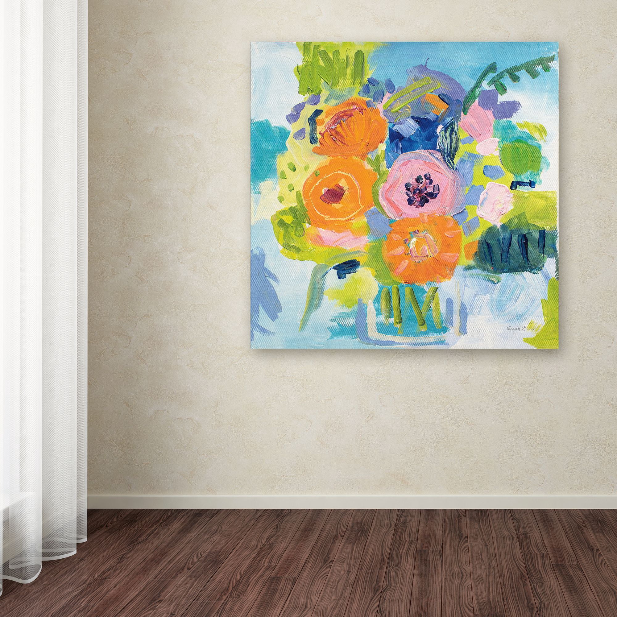 Trademark Fine Art 'Summer Bouquet' Canvas Art by Farida Zaman