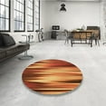 thumbnail image 4 of Ahgly Company Machine Washable Indoor Round Transitional Tomato Red Area Rugs, 7' Round, 4 of 7