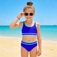 thumbnail image 2 of THSXS Girls Swimsuit Toddler Swimsuit Girl Girls Tankini Swimsuit 2 Piece Bathing Suits For Girls Swim Tank Top And Bottoms, 2 of 9