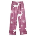 thumbnail image 6 of asdoklhq Warm Pajamas for Women Set Women's Christmas Home Pocket Printed Pajama Set for Daily Home Wear Long Sleeves Set Purple M, 6 of 8