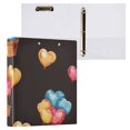 thumbnail image 3 of Hearts Or Balloon 3 Ring Binders 1.5 inch Hardcover File Folders with Interior Pockets A4 Size Organizer for School Office Hospital, 3 of 8