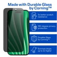 thumbnail image 5 of onn Privacy Glass Screen Protector for iPhone® 15, Made with Durable Glass by Corning™ for Ultimate Protection, Includes Easy Application Tray, 5 of 10