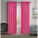 thumbnail image 1 of Cortina de seda sintética MR2 de 2 piezas en color rosa intenso con bolsillo para varilla, juego de 2 paneles semitransparentes lisos de 140 cm de ancho x 213 cm de largo cada uno, 1 of 3