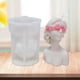 thumbnail image 3 of Molde de silicona Molde De Vela De Aromaterapia, Molde De Cera De Silicona, Fundición De Resina Epoxi, Yeso Para Niña Con Los Ojos Vendados con los ojos vendados Magideal Molde de silicona, 3 of 7