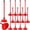 Red, variant on 12 Pack Toilet Plungers Bulk with 19.7 Inch Long Handle Force Suction Cup Rubber Plunger for Bathroom to Fix Clogged Toilets Drains