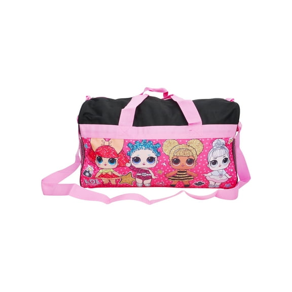 Girls L.O.L. Surprise! Duffel Bag 18" Black Pink