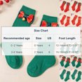 thumbnail image 3 of Lilgiuy Christmas Socks for Newborn Infants Girls Tube Ruffled Long Stockings with Bow Knot Toddlers Warm School (Army Green, 2-4 Years), 3 of 4
